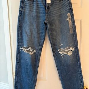 American Eagle Outfitters Blue Boyfriend Jeans Cotton /2% Elastane